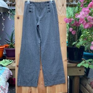 Larry Levine Women's Striped Wide-Leg Pants, Size 8